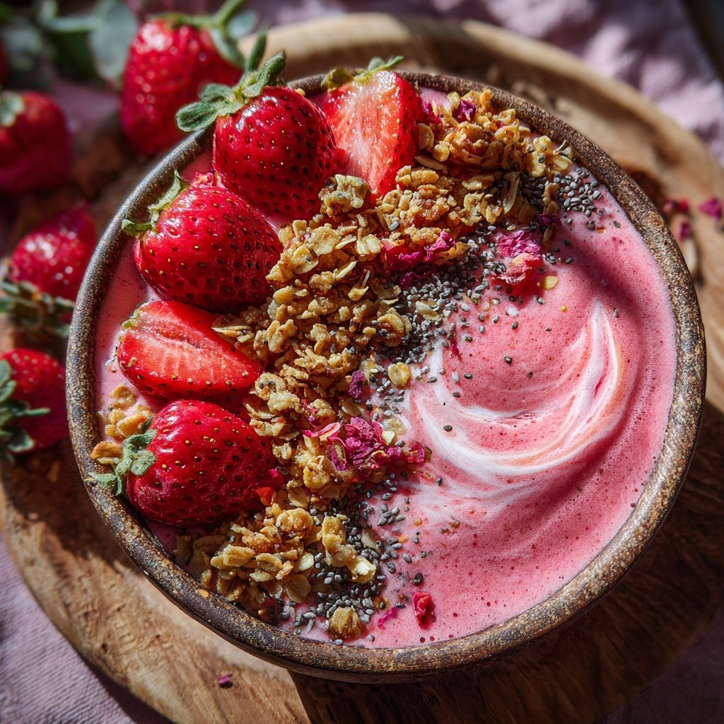 Strawberry Yogurt Smoothie Bowl