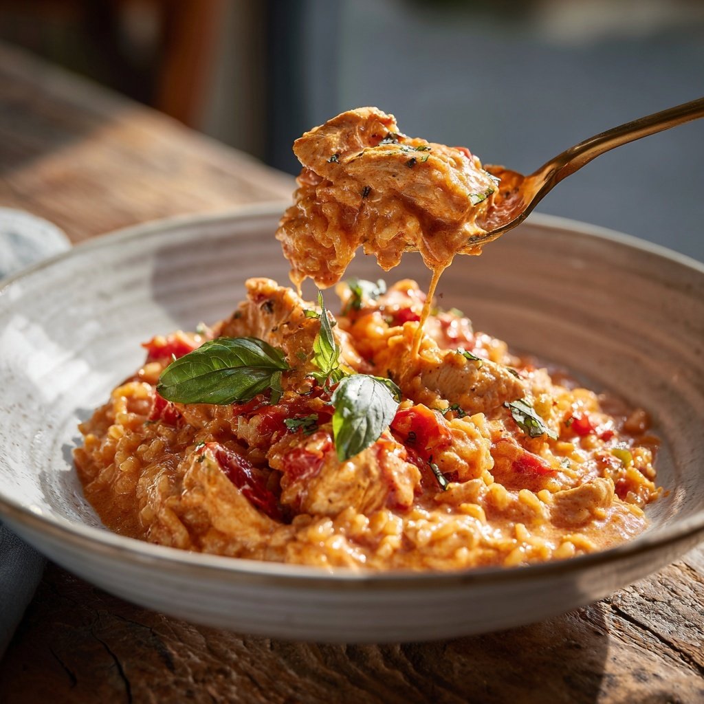 Creamy Tomato Chicken Rice