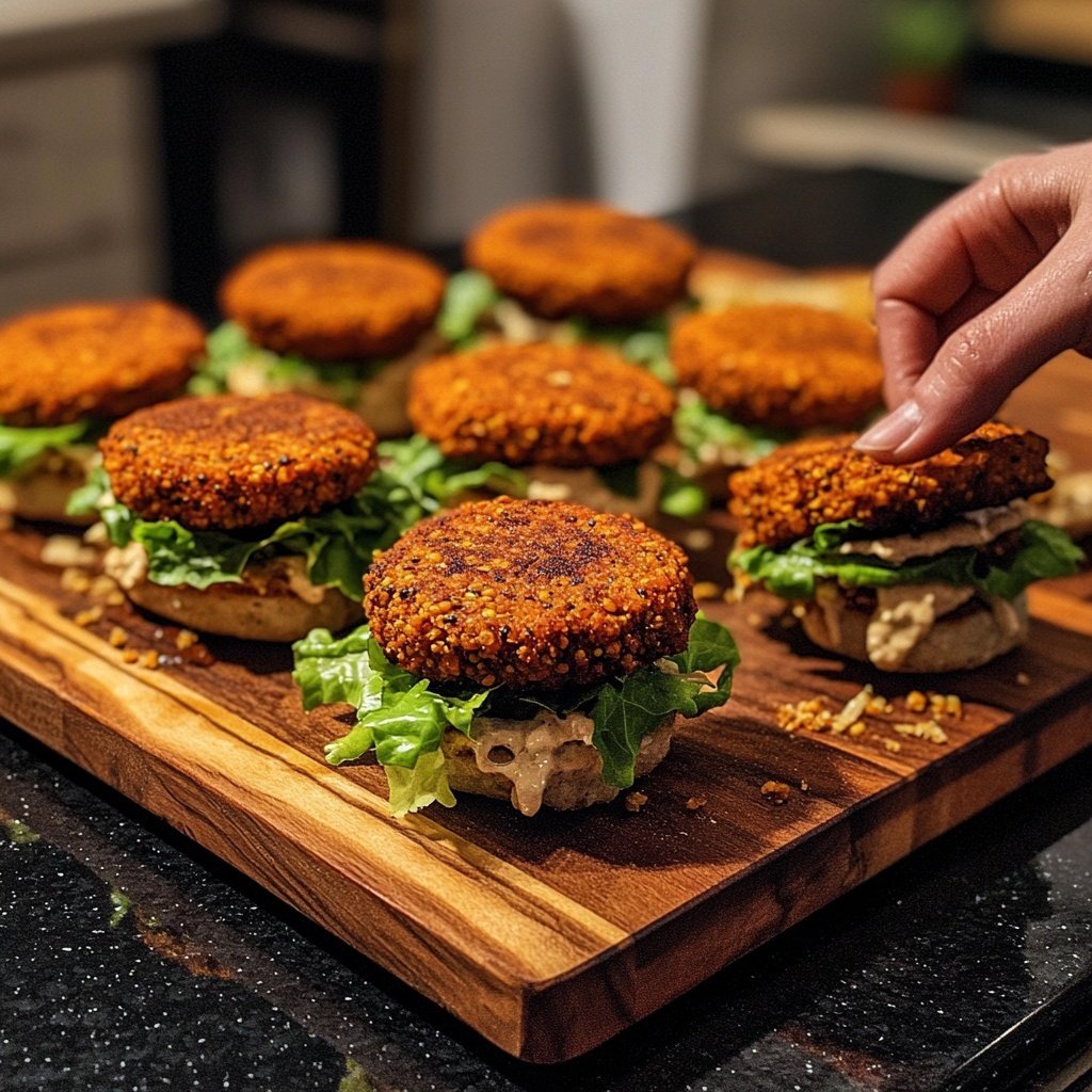Sliders with Spicy Lentil Patties