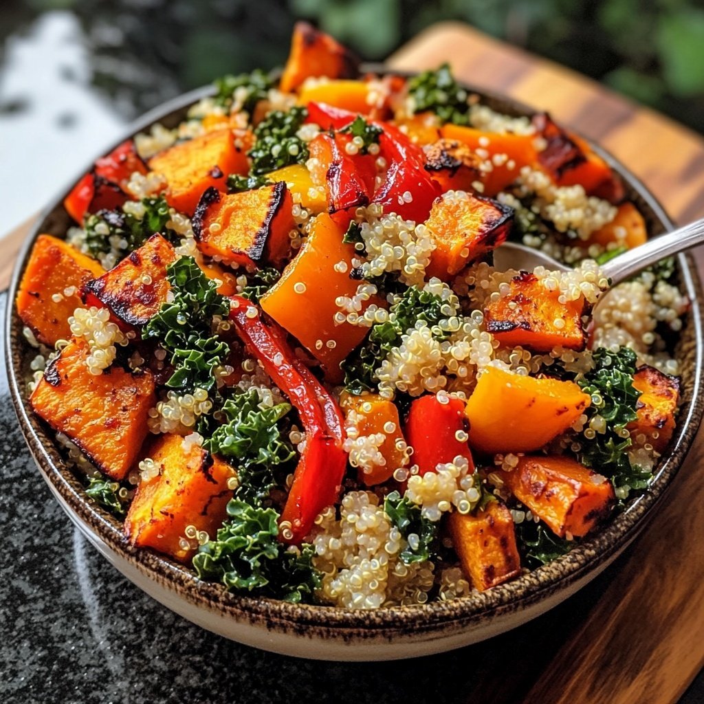 Healthy Roasted Veggie Quinoa Bowl