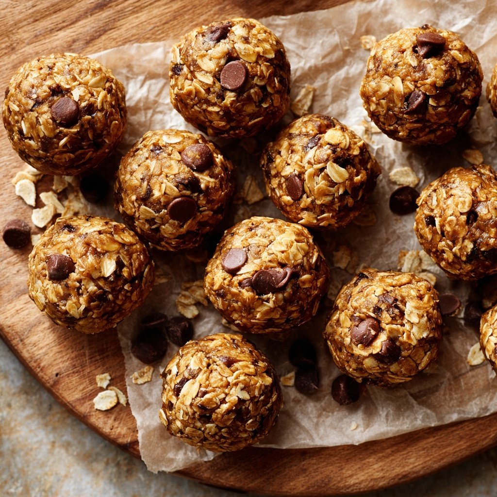 Healthy Snack Energy Balls With Oats