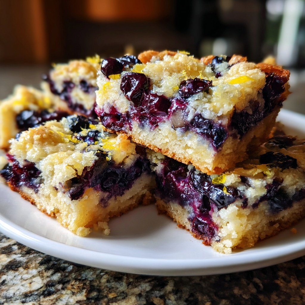Blueberry Lemon Yogurt Breakfast Squares