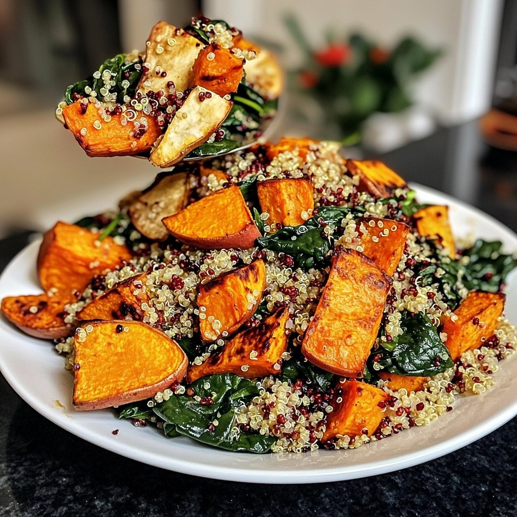Healthy Lunch Roasted Veggie Grain Bowl