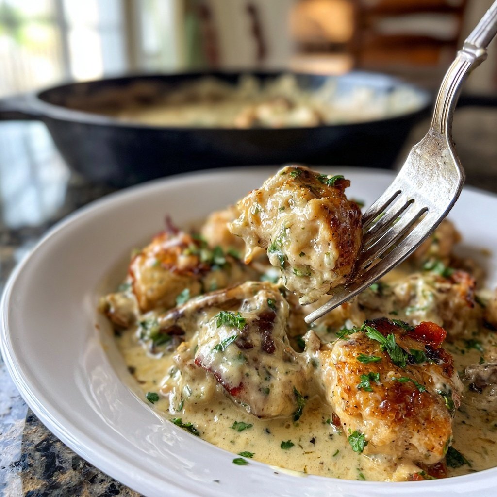 Creamy Garlic Parmesan Chicken Skillet