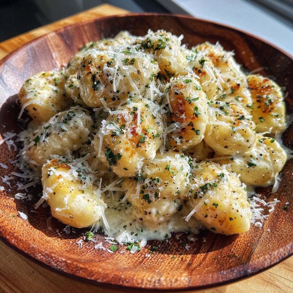 Truffle Gnocchi with Cream Sauce