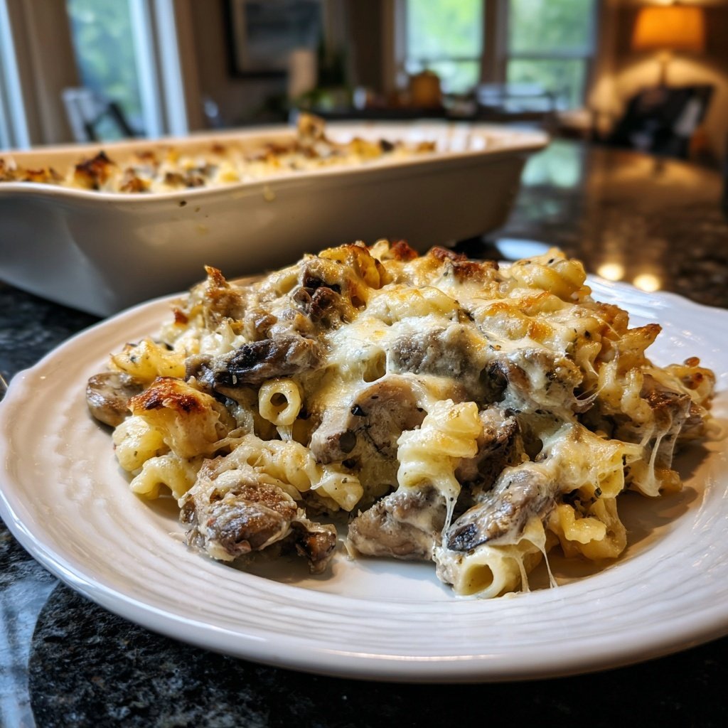 Sunday Creamy Mushroom Pasta Bake